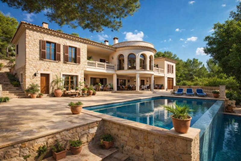 Peguera Mallorca-Villa mit Pool auf 2.372 m² Grundstück in Peguera – großes Renovierungspotenzial Haus kaufen