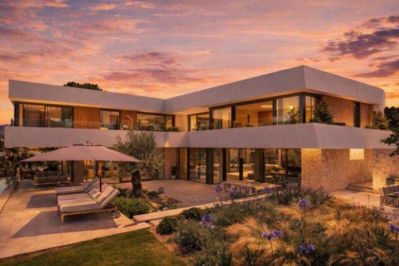 Santa Ponça Eine der außergewöhnlichsten Neubauvillen in Nova Santa Ponsa, kompromisslos in Architektur und Lage Haus kaufen