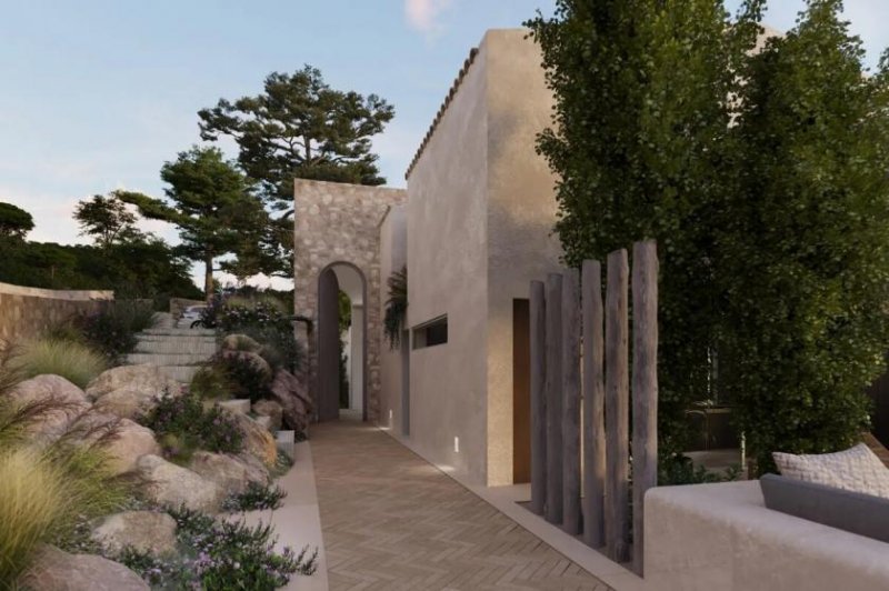 Santa Ponça Exklusives Baugrundstück mit genehmigtem Villenprojekt in Toplage von Santa Ponsa Grundstück kaufen