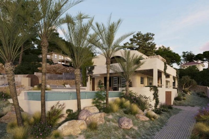 Santa Ponça Exklusives Baugrundstück mit genehmigtem Villenprojekt in Toplage von Santa Ponsa Grundstück kaufen