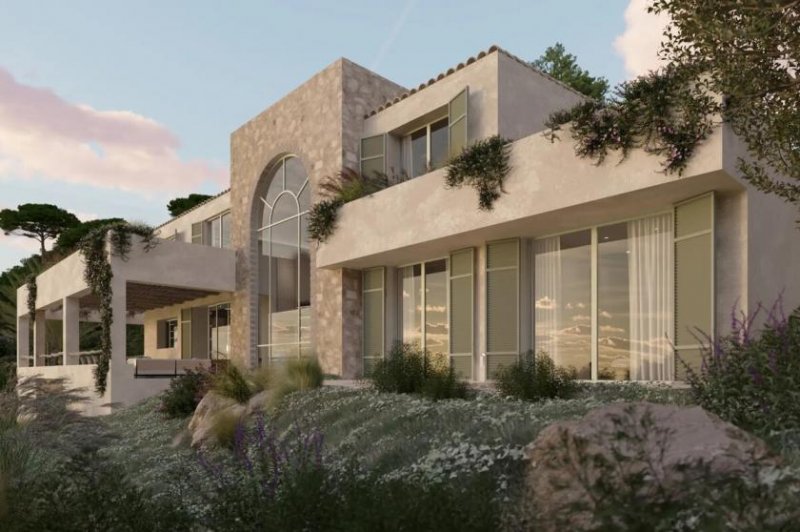 Santa Ponça Exklusives Baugrundstück mit genehmigtem Villenprojekt in Toplage von Santa Ponsa Grundstück kaufen