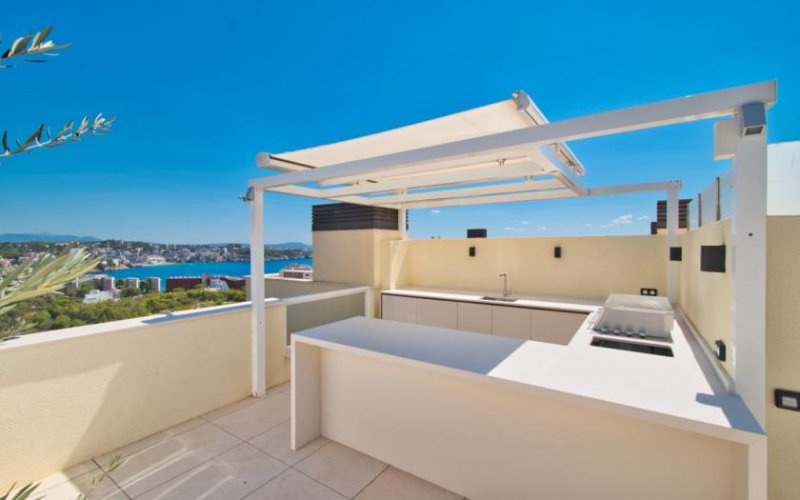 Calvià / Bendinat Luxus Penthouse mit 200 qm Meerblick-Dachterrasse in Bendinat Wohnung kaufen