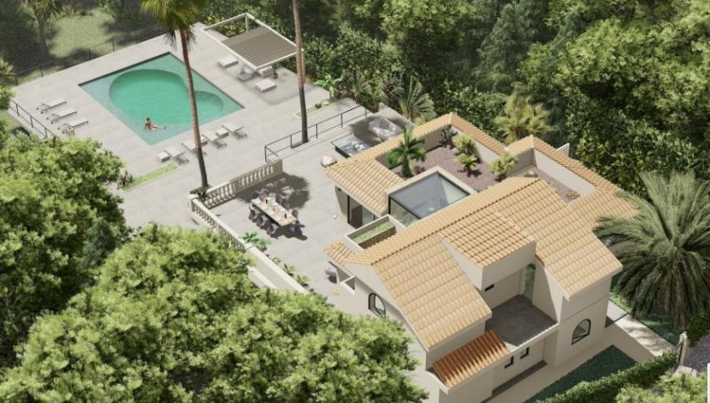 Calvià / Costa d'en Blanes Mediterrane Villa mit Umbaulizenz fußläufig nach Puerto Portals Haus kaufen