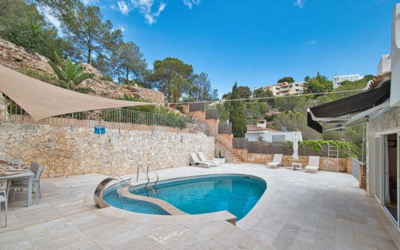 Calvià / Costa d'en Blanes Meerblick-Villa mit Pool und Dachterrasse in Costa d’en Blanes Haus kaufen