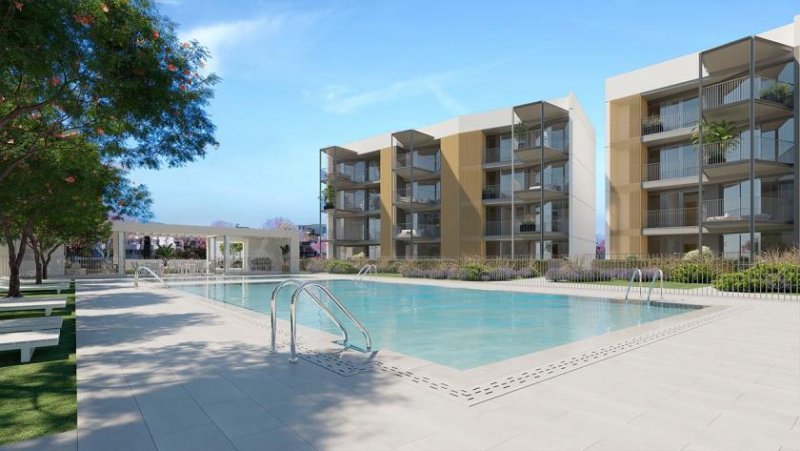 Palmanova Appartements mit 2 Schlafzimmern, 2 Bädern, Klimaanlage, Tiefgaragenstellplatz und Gemeinschaftspool nur 400 m vom Strand