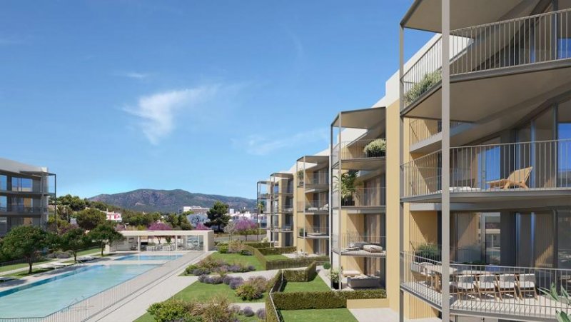 Palmanova Appartements mit 2 Schlafzimmern, 2 Bädern, Klimaanlage, Tiefgaragenstellplatz und Gemeinschaftspool nur 400 m vom Strand