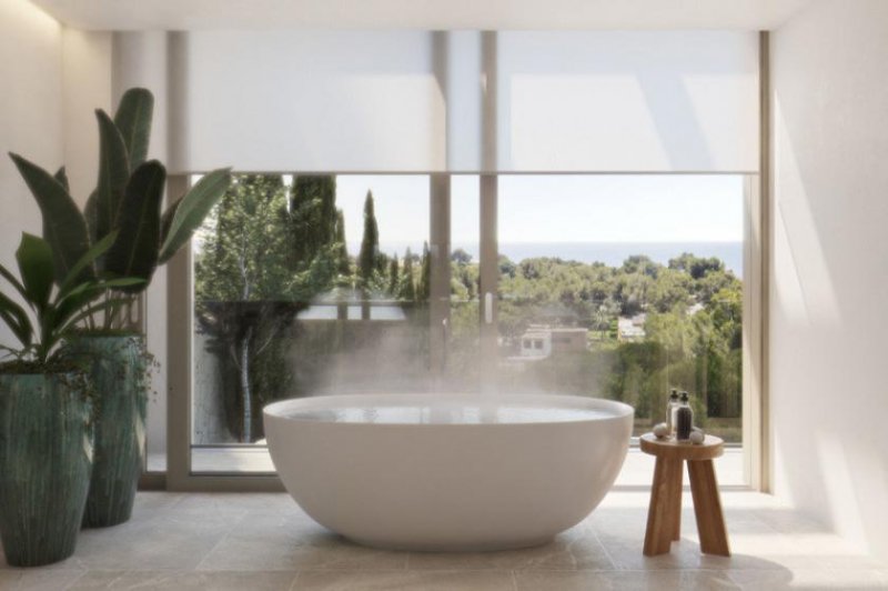 Portals Nous Neubau Designervilla in erhöhter Lage von Puerto Portals mit tollem Meerblick Haus kaufen