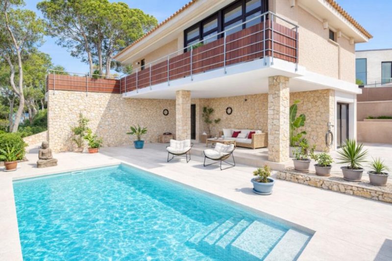 Calvià / Costa de la Calma Mallorca pur: Exklusive Villa mit Pool, Teilmeerblick & Südwest-Terrasse in Costa de la Calma Haus kaufen