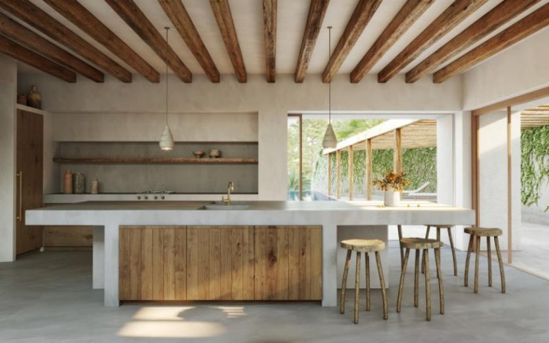 Calvià / Cala Vinyes Luxus Neubau Villa im Tulum Stil Haus kaufen