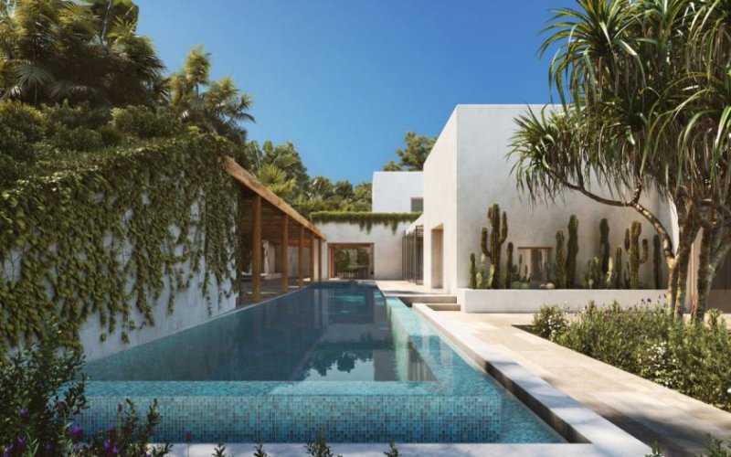 Calvià / Cala Vinyes Luxus Neubau Villa im Tulum Stil Haus kaufen