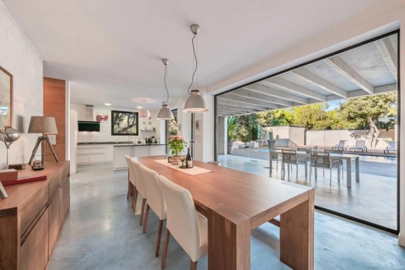 Porreres Moderne Villa im Bauhausstil auf einem privaten Fincagrundstück – inklusive Ferienvermietungslizenz. Haus kaufen