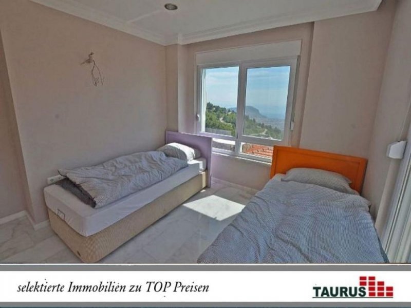 Alanya - Bektas Schnäppchen Preis !!! Möblierte Villa mit 4 Zi., Meerblick und Pool Haus kaufen