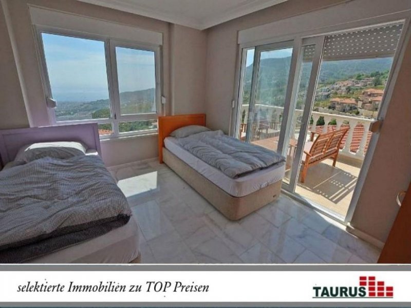 Alanya - Bektas Schnäppchen Preis !!! Möblierte Villa mit 4 Zi., Meerblick und Pool Haus kaufen
