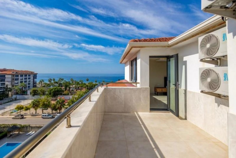 Alanya Große Penthouse Eohnung mit Meerblick in Alanya Kestel Wohnung kaufen