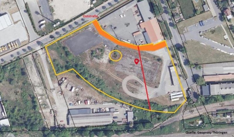 Rudolstadt Gewerbegrundstück zentral gelegen, sofort bebaubar Grundstück kaufen