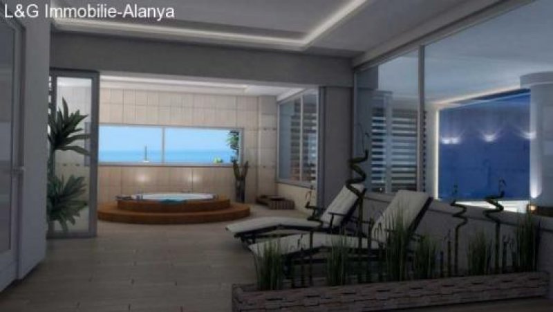 Alanya, Mahmutlar,Kargicak Luxus Penthaus am Meer mit eigener Brücke zum Privatstrand zu verkaufen Wohnung kaufen