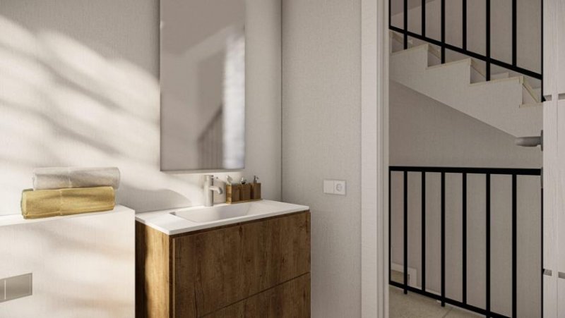 Son Serra de Marina Atemberaubender Neubau von zwei Reihenhäuser am Meer zu verkaufen Haus kaufen