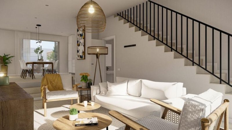 Son Serra de Marina Atemberaubender Neubau von zwei Reihenhäuser am Meer zu verkaufen Haus kaufen