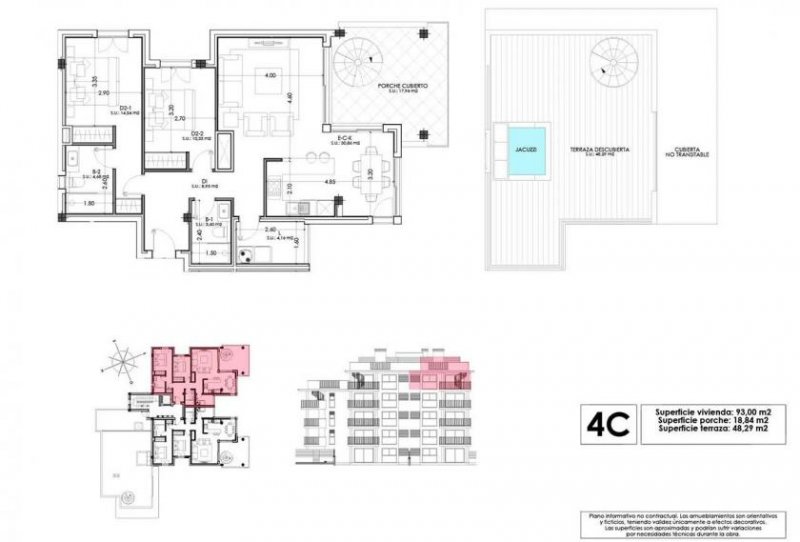 Cala Millor Penthouse-Wohnungen mit 2 Schlafzimmern, 2 Bädern, Klimaanlage, Fußbodenheizung, Tiefgaragenstellplatz und Gemeinschaftspool m