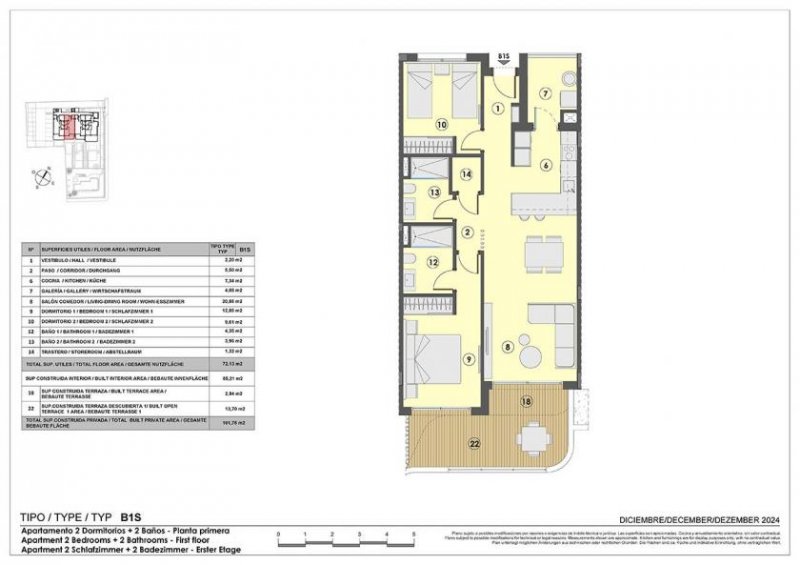 Cala Ratjada Appartements mit 2 Schlafzimmern, 2 Bädern, Fußbodenheizung in Bädern, Klimaanlage und Gemeinschaftspool nur 250 m vom Meer