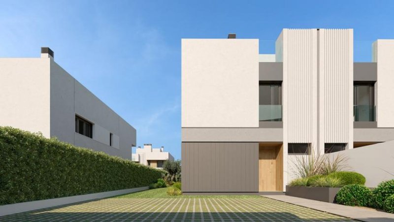 Puig de Ros Wunderschöne Doppelhaushälften mit 4 Schlafzimmern, 3 Bädern, Klimaanlage, Dachterrasse, Privatpool und 2 Kfz-Stellplätzen m