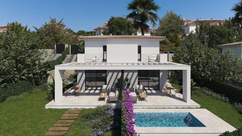 Cala Romántica Doppelhaus-Villen mit 4 Schlafzimmern, 4 Bädern, Klimaanlage und Kfz-Stellplatz in sehr schöner Anlage mit Gemeinschaftspools