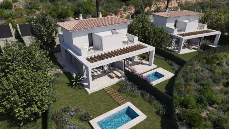 Cala Romántica Doppelhaus-Villen mit 4 Schlafzimmern, 4 Bädern, Klimaanlage und Kfz-Stellplatz in sehr schöner Anlage mit Gemeinschaftspools