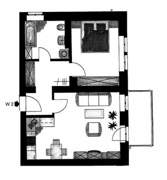 Zwickau Zentrumsnahe 2-Raumwohnung mit Balkon! Vermietet! Wohnung kaufen