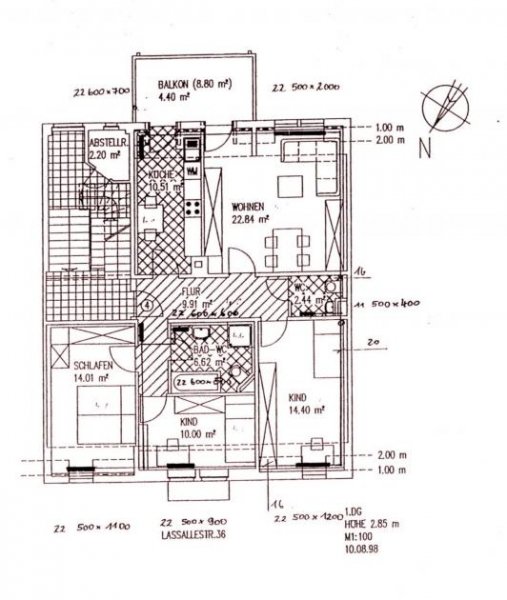 Zwickau Eine ganze Etage nur für Sie! DG-Wohnung, 4 Zimmer, Gäste-WC, Balkon, vermietet! Wohnung kaufen