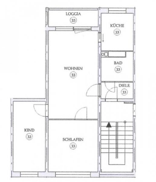 Zwickau Helle 3-Raumwhg. mit Loggia und EBK in Zwickau-Mosel! Wohnung kaufen