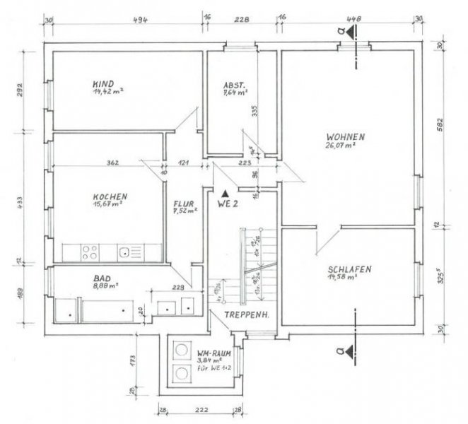 Zwickau Voll vermietetes Mehrfamilienhaus mit 4 WE´s, gepflegtem Garten und Stellplätzen in Zwickau! Haus kaufen