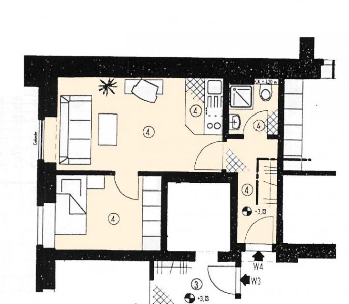 Zwickau Vermietete 1,5-Raum-Wohnung mit Singleküche in Marienthal! Wohnung kaufen