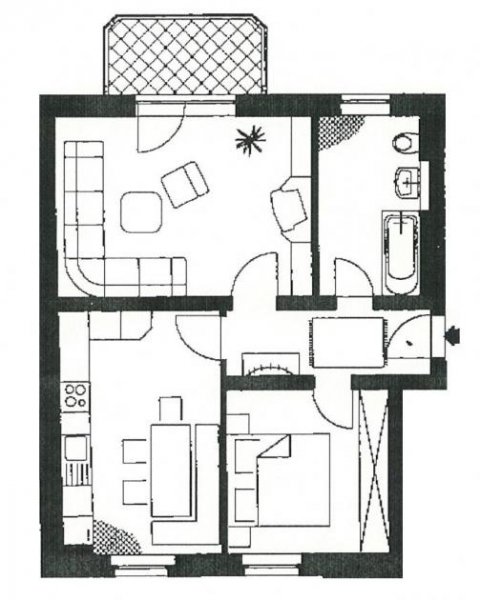 Zwickau Vermietete 2-Raumwohnung mit Balkon in Marienthal! Nähe HBK! Wohnung kaufen