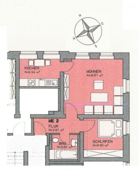 Kirchberg Leerstehende, helle 2-Raumwohnung mit EBK in Kirchberg! Denkmalschutz! Wohnung kaufen
