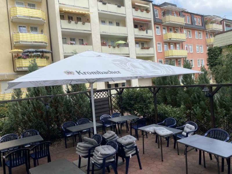 Plauen Vermietetes Restaurant mit Gastgarten + 3 Apartments, inkl. 4 TG-Stellplätze Gewerbe kaufen