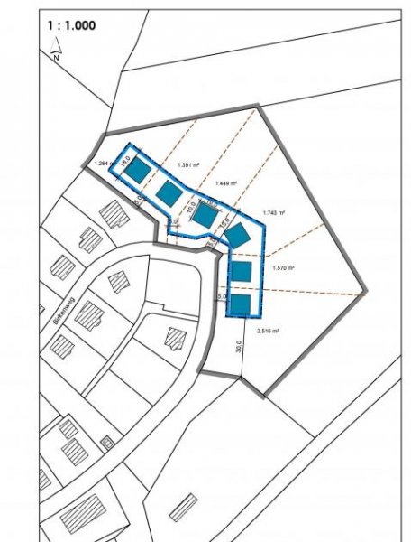 Neuensalz Baufeld mit B.-Plan für EFH/DHH, Parzellengröße und Preis VHB, ohne Bauträgerbindung Grundstück kaufen
