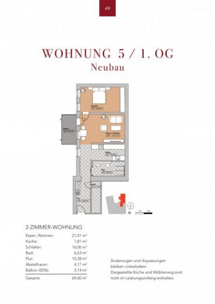 Adorf 3153 - Adorf – Erstbezug: Exklusive 2-Zimmer-Eigentumswohnung Wohnung kaufen