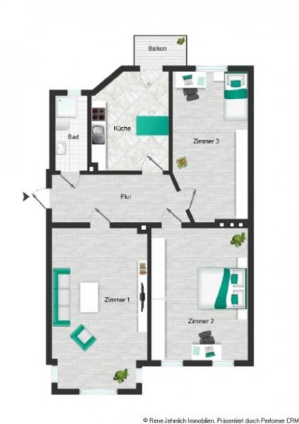 Chemnitz Kleines Büro auf dem Kaßberg Gewerbe kaufen
