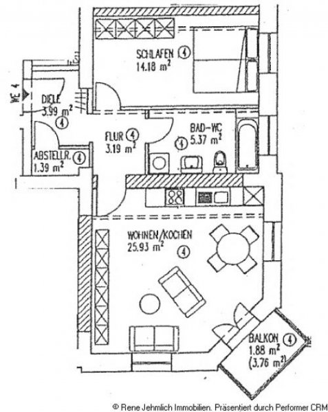 Chemnitz Tolle 2 Raum Wohnung zum Eigennutz oder zum Vermieten mit Stellplatz Wohnung kaufen