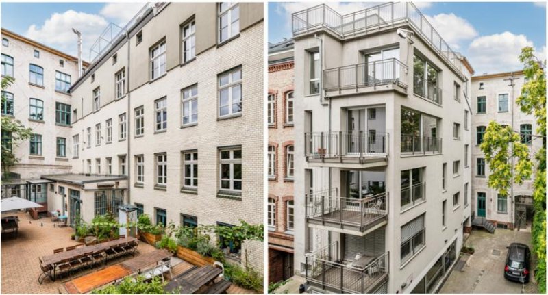 Berlin Gewerbeensemble mit Loftcharakter und Abgeschlossenheitsbescheinigung in Toplage direkt am
Weinbergspark in Berlin-Mitte Gewerbe