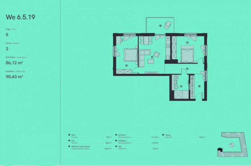 Berlin Prov.-frei: 3-Zimmer-Wohnung Wohnung kaufen