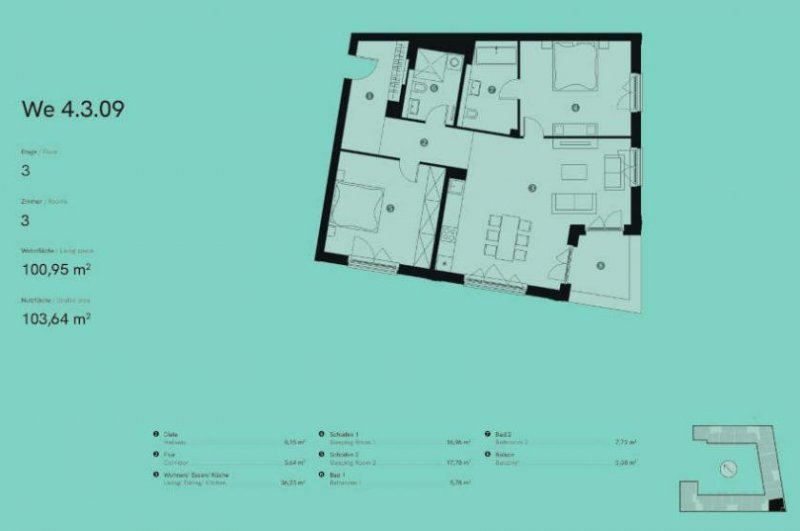 Berlin Prov.-frei: 3-Zimmer-Wohnung mit Balkon Wohnung kaufen