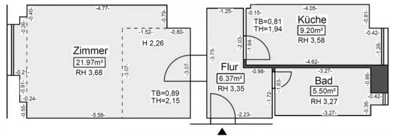 Berlin Attraktive, bezugsfreie 1-Zimmer 
Altbauwohnung im Erdgeschoss 
-direkt am Petersburger Platz- Wohnung kaufen