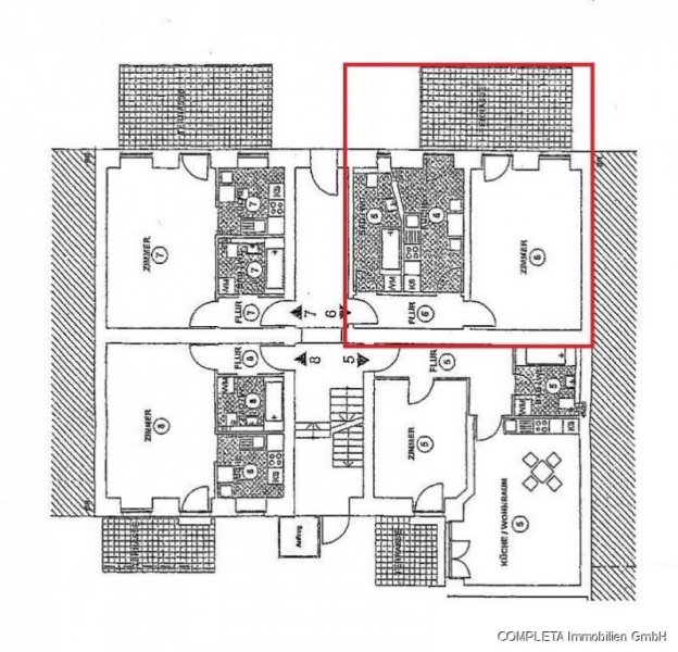 Berlin Im ruhigen hinteren Gartenhaus,1 Zimmer,55m² Wfl. mit 17m² Gartenterreasse, vermietet, Prenzel-Berg Wohnung kaufen