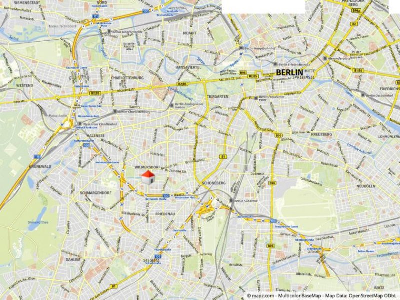 Berlin vermietete 2-Zimmer-Eigentumswohnung mit Sonnen-Balkon zum Hof Nähe Volkspark Wilmersdorf Wohnung kaufen