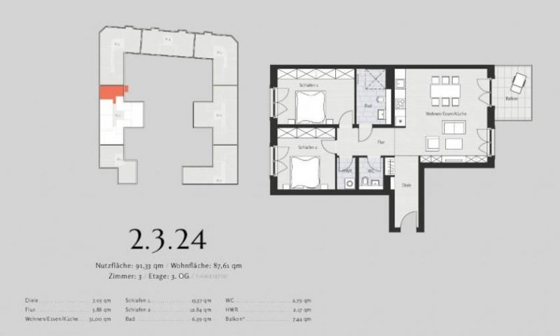 Berlin Prov.-frei: Hochwertige Neubauwohnung mit Balkon Wohnung kaufen