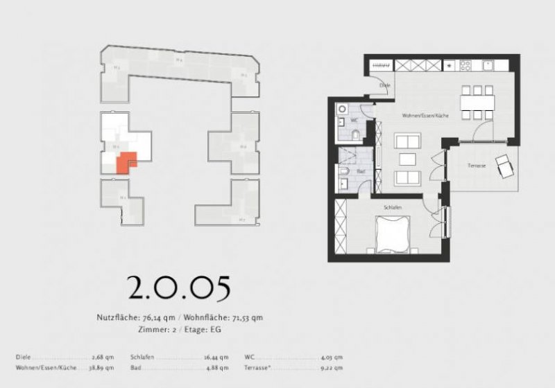 Berlin Prov.-frei: Neubau 2-Zimmer-Wohnung Wohnung kaufen