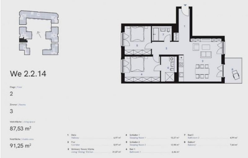Berlin Prov.-frei: Neubau 3-Zimmer-Wohnung mit Balkon Wohnung kaufen