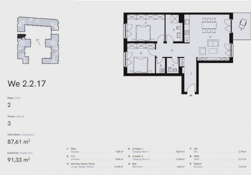 Berlin Prov.-frei: Neubau-Wohnung mit Balkon Wohnung kaufen