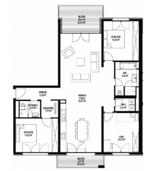 Berlin Unverbaubarer Grünblick auf den Park am Gleisdreieck (WE 2-36) Wohnung kaufen
